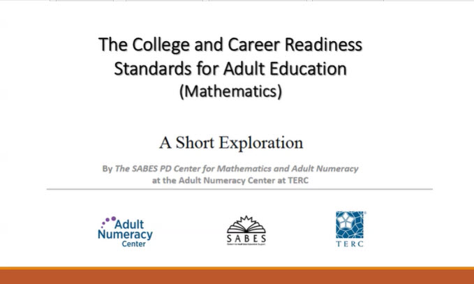 College and Career Readiness Standards for Adult Math Education - Thumbnail