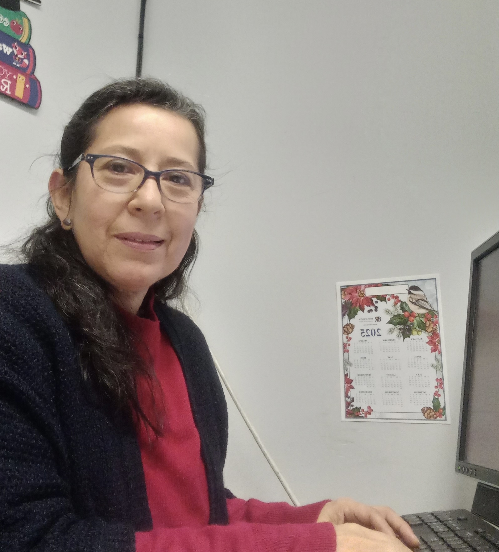 Photo of Karina Tozzi at work