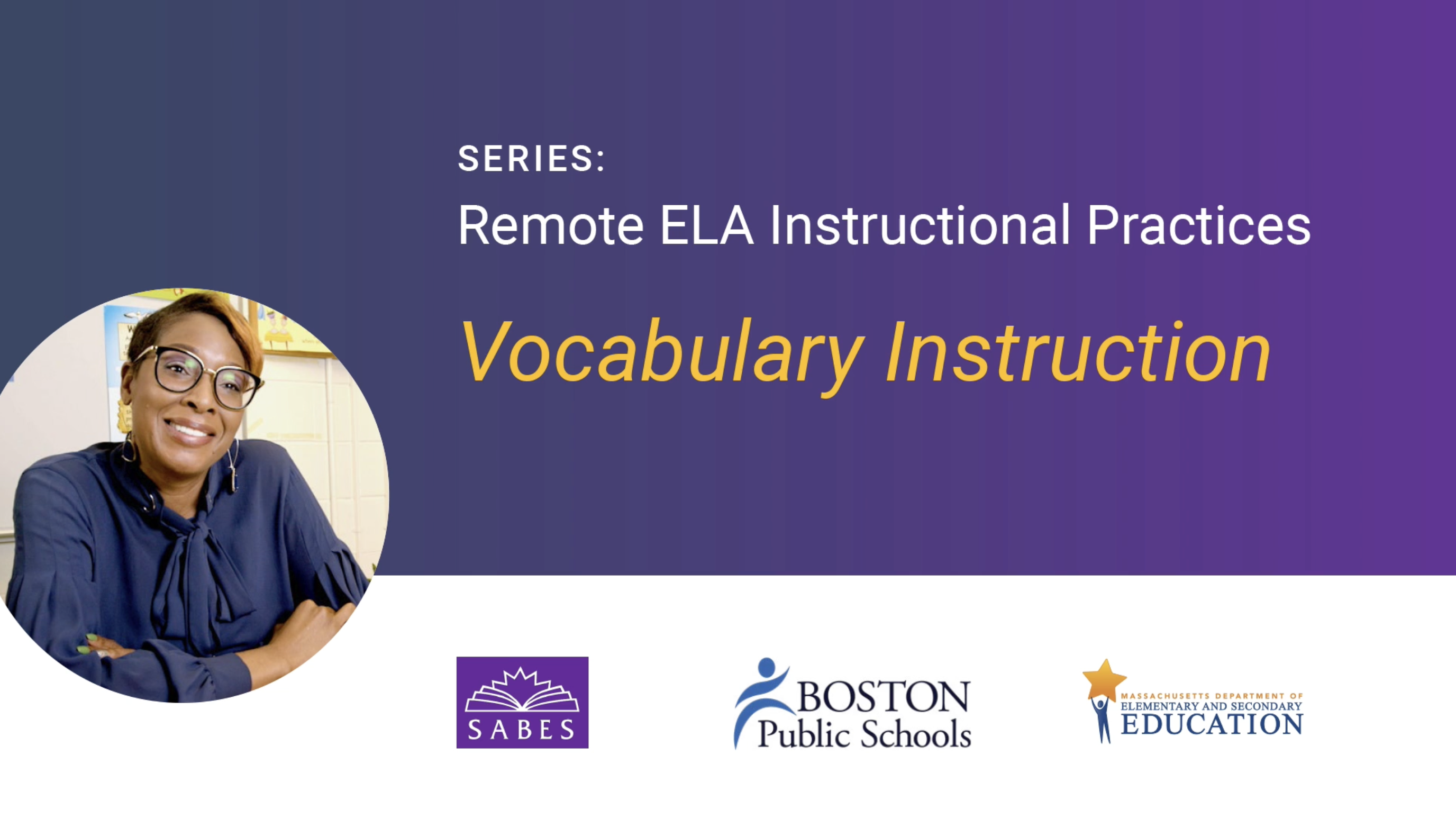 image of title slide: Vocabulary Instruction
