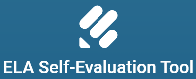 Banner with the JotForm company logo and ELA Self-Evaluation Tool below in white text