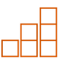 Math logo: stacked blocks