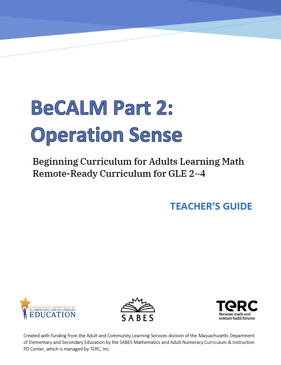 BeCALM Operation Sense cover