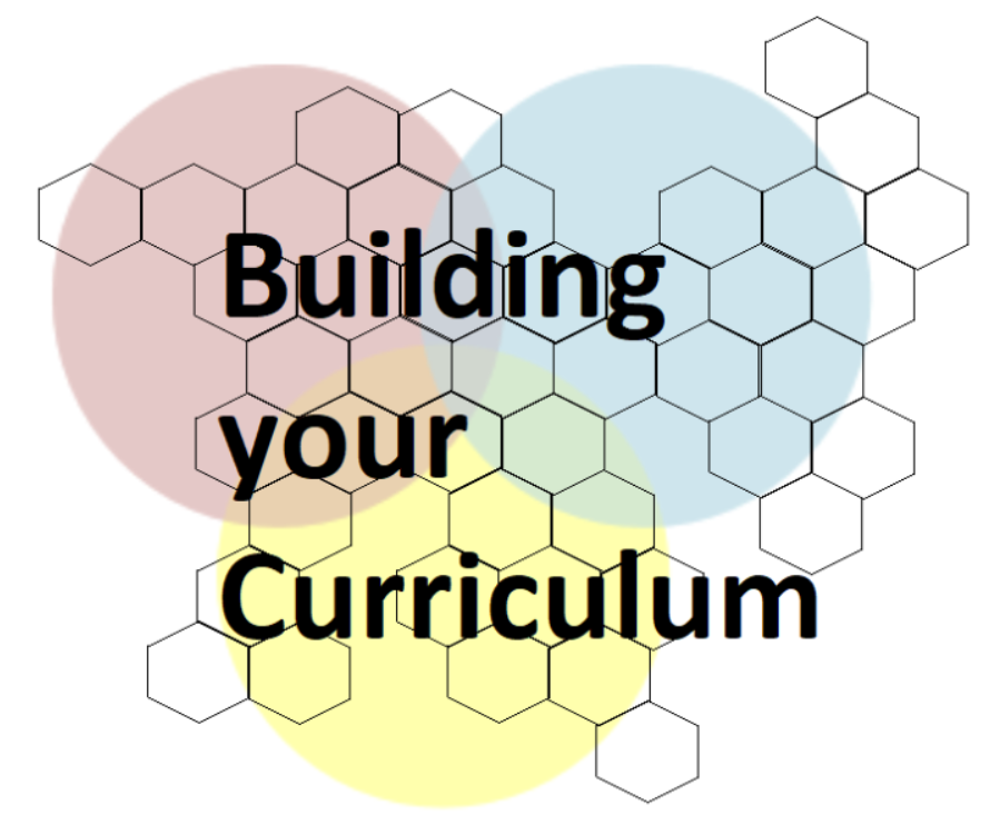 Image of honeycomb with words "Building your Curriculum"
