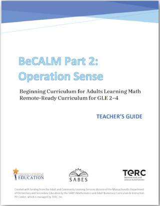 BeCALM Operations cover