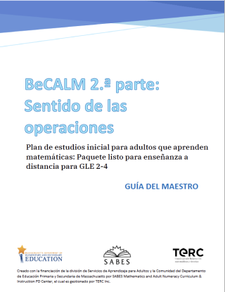 cover of BeCALM Sentido de las Operaciones packet