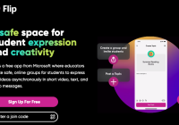 home page screenshot of Flip app