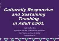 image of title slide: Culturally Responsive and Sustaining Teaching